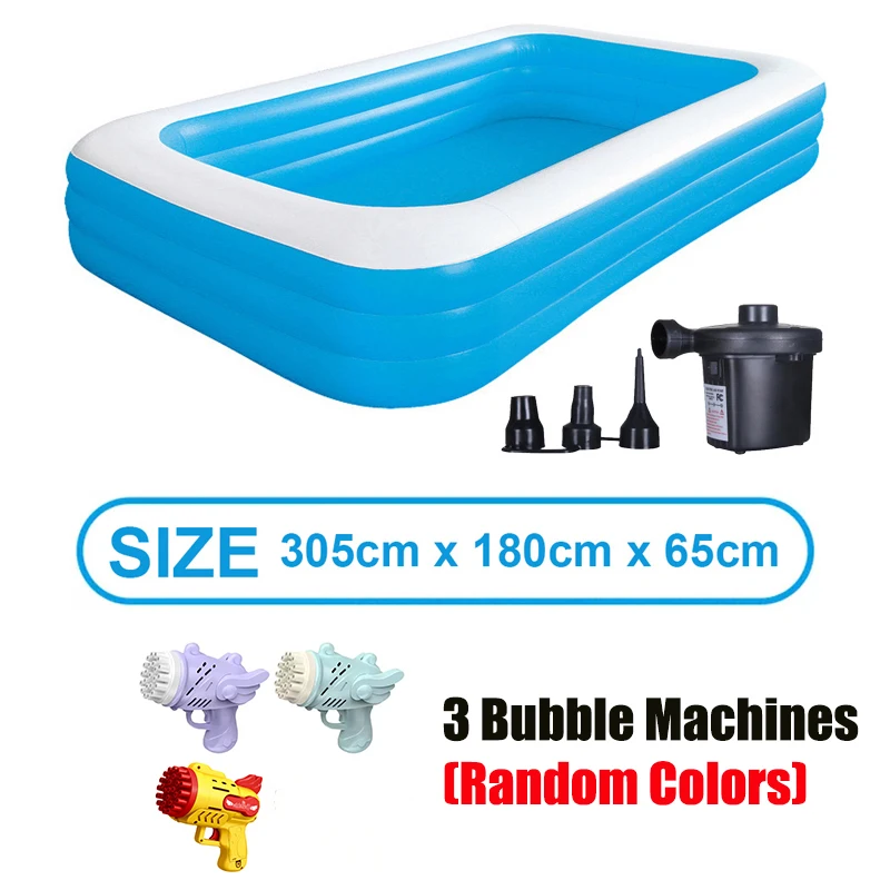 2m 2.6m 3m Inflatable Swimming Pool Water Gun Kids Thickened Pool Bathing Tub Home Outdoor Indoor Ocean Ball Water Pool Toys
2m 2.6m 3m Inflatable Swimming Pool Water Gun Kids Thickened Pool Bathing Tub Home Outdoor Indoor Ocean Ball Water Pool Toys