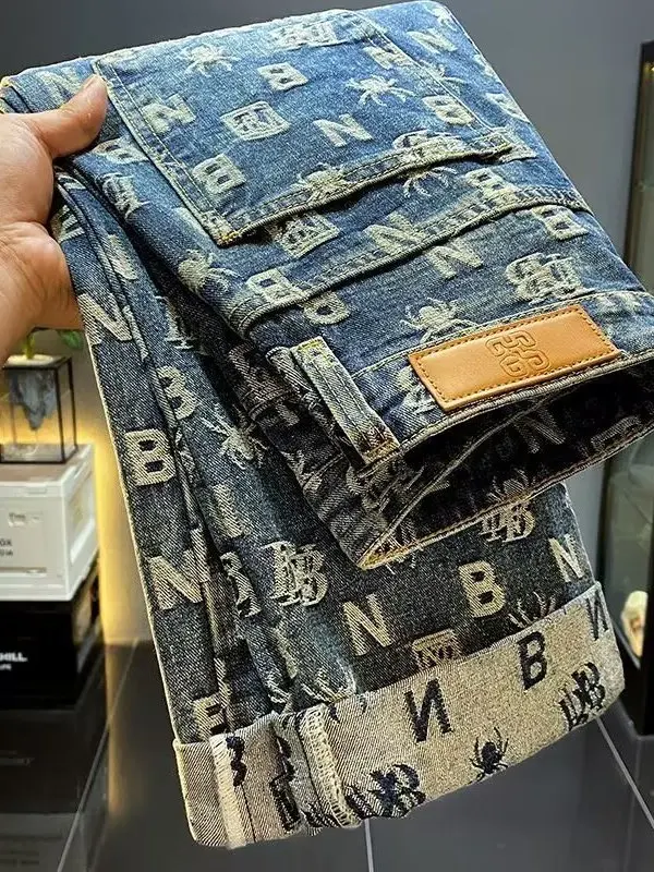 American Retro High Waist Straight Leg Jeans Men's Heavyweight Washed Loose Trendy Brand Embroidery High Street Wide Leg Long...
American Retro High Waist Straight Leg Jeans Men's Heavyweight Washed Loose Trendy Brand Embroidery High Street Wide Leg Long...