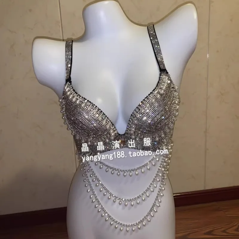 Customized Nightclub DS Model Photography Sexy Water Diamond DJ Singer Pearl Bikini Gogo Bellydance Bra Performance Stage Set
Customized Nightclub DS Model Photography Sexy Water Diamond DJ Singer Pearl Bikini Gogo Bellydance Bra Performance Stage Set