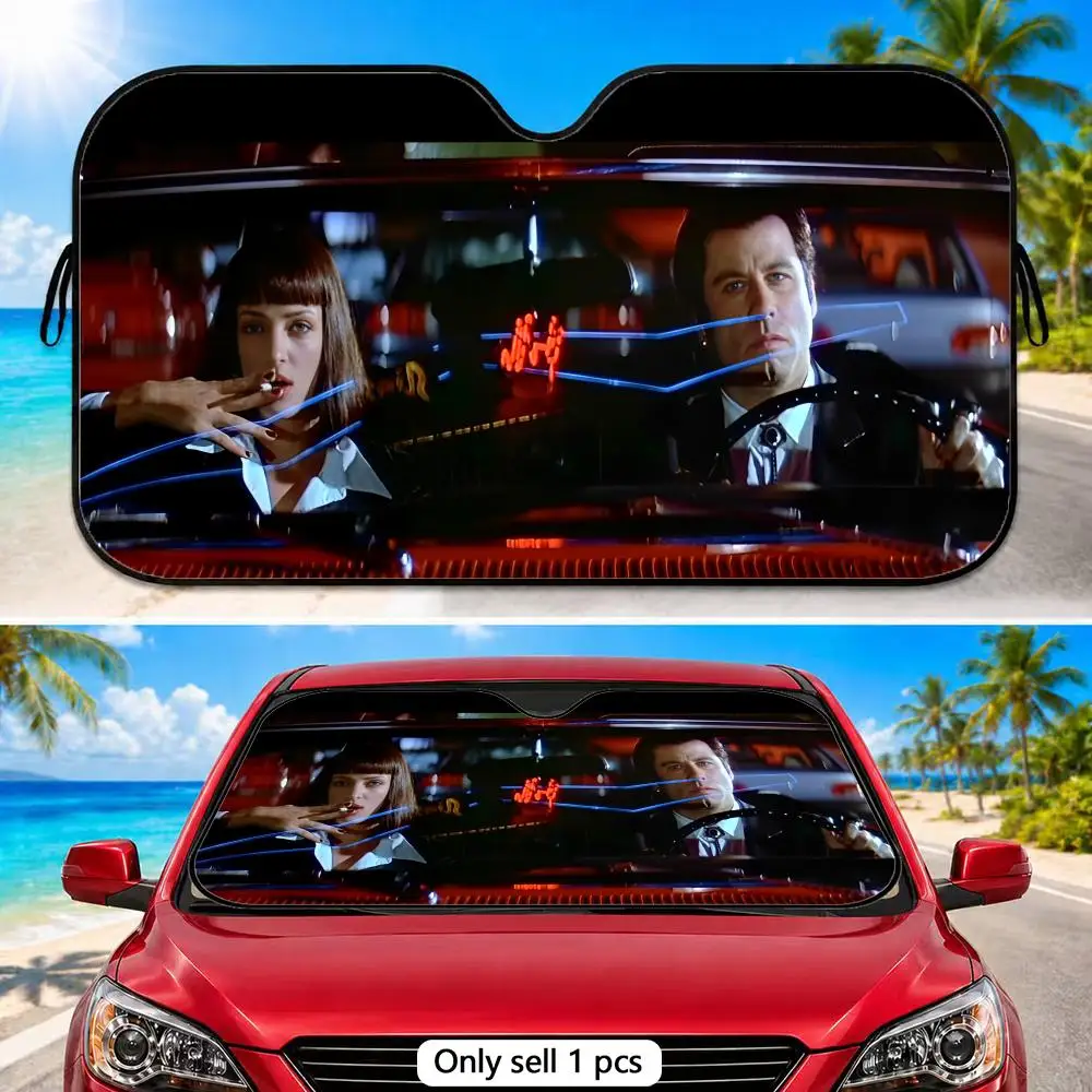 P-Pulp F-Fiction Movie Sun Visor Car Front Window Windshield Sunshade Five-Layer Aluminum Foil UV Protector Heat Shield
P-Pulp F-Fiction Movie Sun Visor Car Front Window Windshield Sunshade Five-Layer Aluminum Foil UV Protector Heat Shield