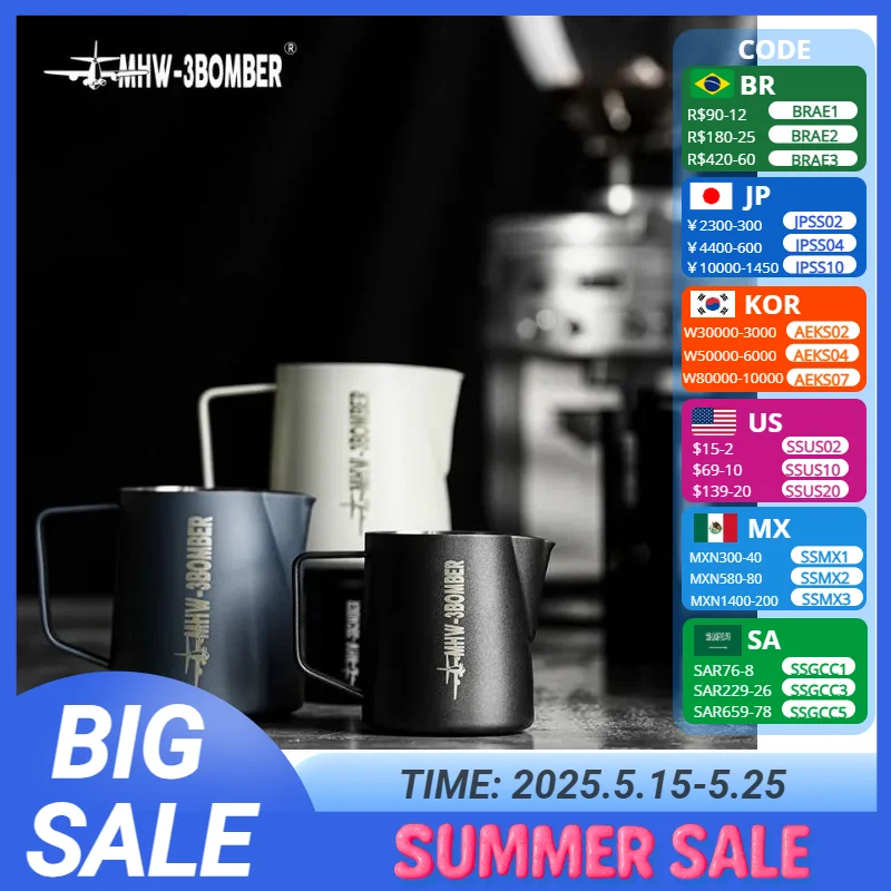 Coffee Milk Frothing Pitcher Jug Stainless Steel Steaming Milk Frother Jug Espresso Barista Milk Pot Latte Can 400/500/600/700ml
Coffee Milk Frothing Pitcher Jug Stainless Steel Steaming Milk Frother Jug Espresso Barista Milk Pot Latte Can 400/500/600/700ml