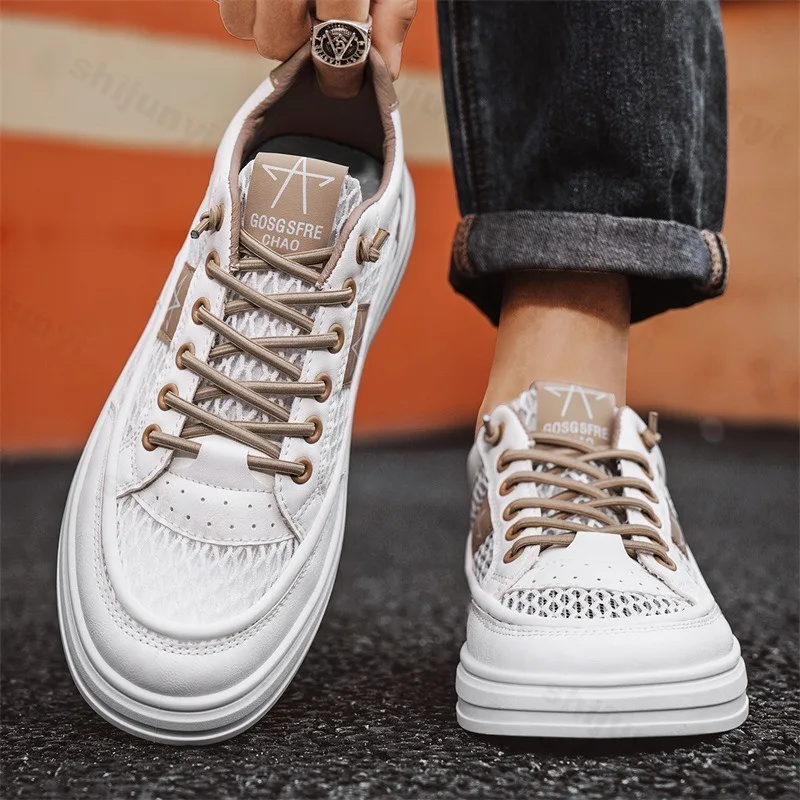Men Fashion Casual Shoes Summer 2025 Mesh Sports Hollow Breathable Comfortable Versatile Non Slip Wear-resistant Chunky sneakers
Men Fashion Casual Shoes Summer 2025 Mesh Sports Hollow Breathable Comfortable Versatile Non Slip Wear-resistant Chunky sneakers