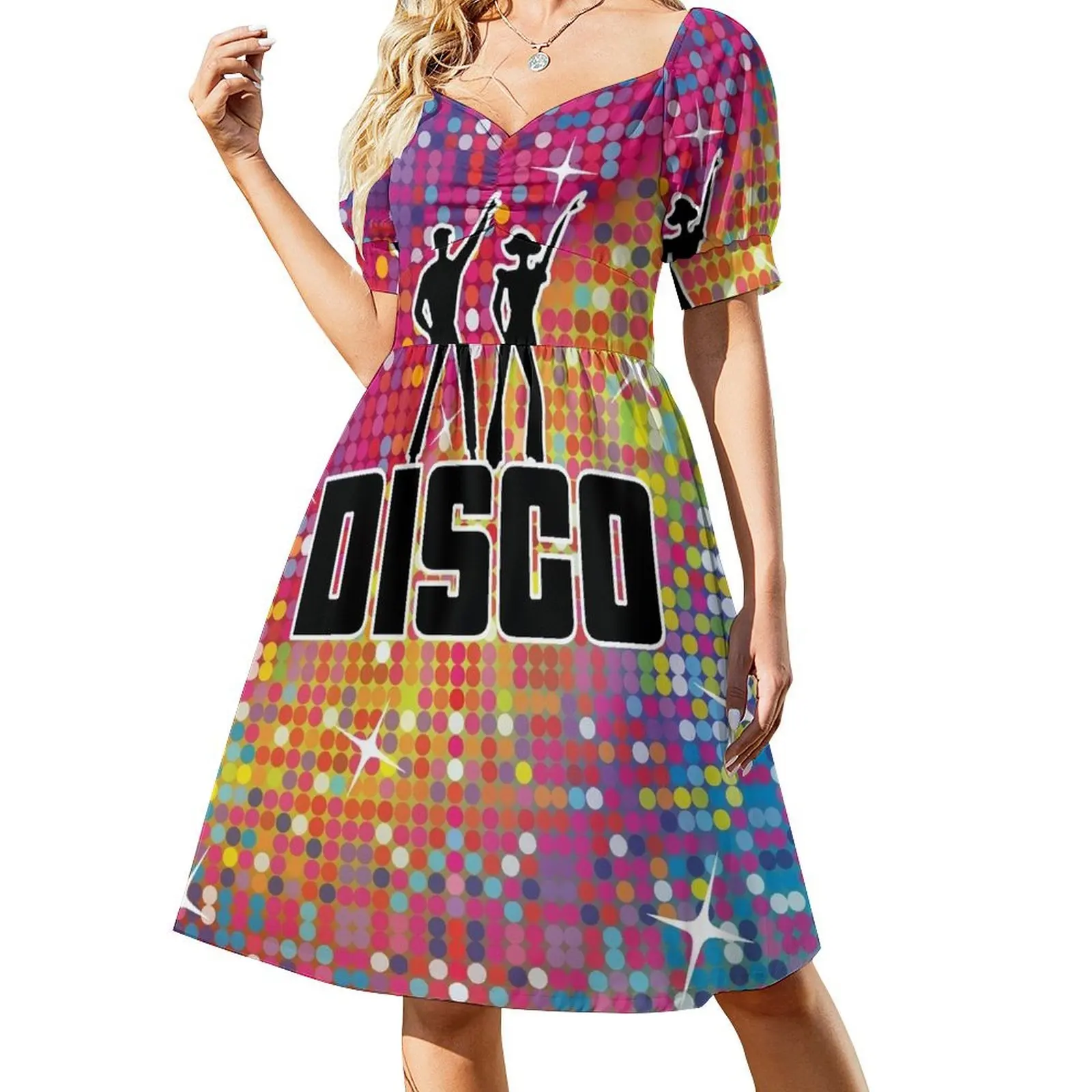 Rainbow Sequin - Disco Ball Mosaics Glitter Pattern Short-Sleeved Dress Elegant gown clothes Dress
Rainbow Sequin - Disco Ball Mosaics Glitter Pattern Short-Sleeved Dress Elegant gown clothes Dress