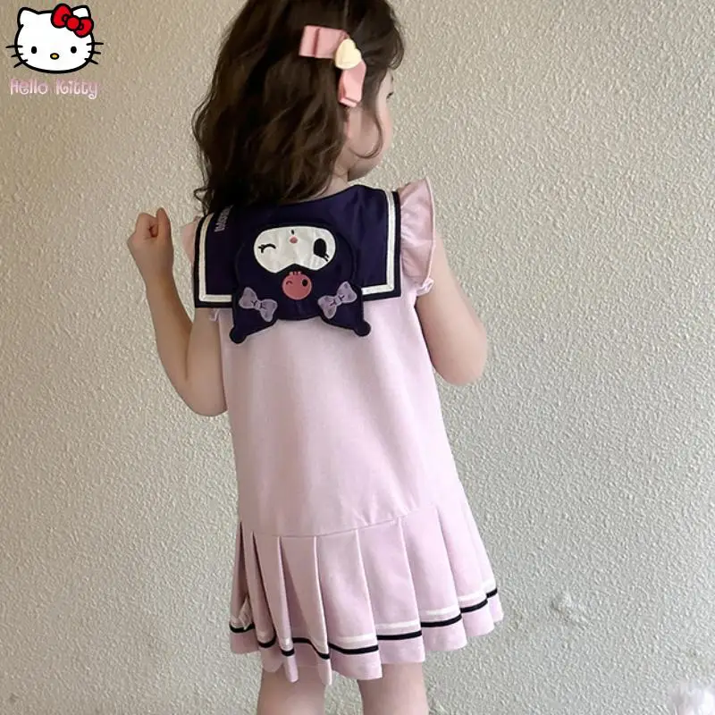 Новое летнее платье принцессы Hello Kitty Kuromi с рисунком принцессы для девочек, милое аниме-платье в стиле кавай, приятное для кожи, хлопковое, с рюшами
Новое летнее платье принцессы Hello Kitty Kuromi с рисунком принцессы для девочек, милое аниме-платье в стиле кавай, приятное для кожи, хлопковое, с рюшами