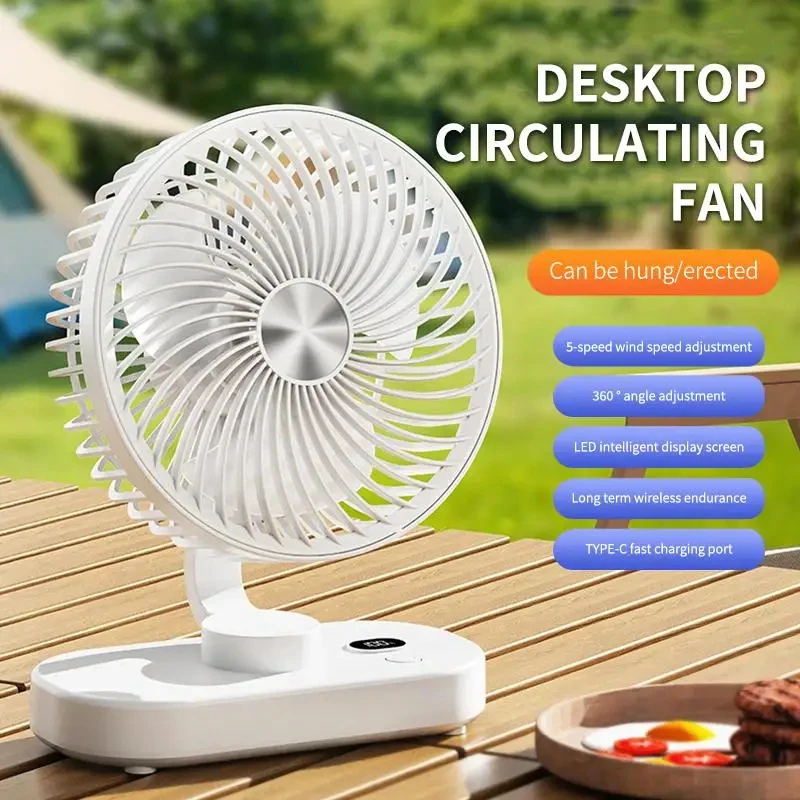 SU Type-c Rechargeable Desktop Fan 5 Speed Wall Mounted Fan LED Display Home Office Portable Fan 360° Adjust Adjustable Desk Fan
SU Type-c Rechargeable Desktop Fan 5 Speed Wall Mounted Fan LED Display Home Office Portable Fan 360° Adjust Adjustable Desk Fan