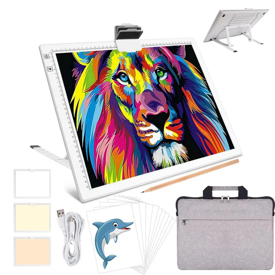 Световой короб A3 со встроенной складной подставкой и сумкой для переноски, беспроводной световой коврик для винила Cricut для прополки, алмазной живописи, рисунка C
Световой короб A3 со встроенной складной подставкой и сумкой для переноски, беспроводной световой коврик для винила Cricut для прополки, алмазной живописи, рисунка C