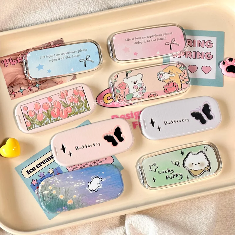 Cute Japanese And Korean Cartoon Animal Flower Finger Hanging Rope Adhesive Makeup Mirror Flip Phone Case Holder Portable
Cute Japanese And Korean Cartoon Animal Flower Finger Hanging Rope Adhesive Makeup Mirror Flip Phone Case Holder Portable