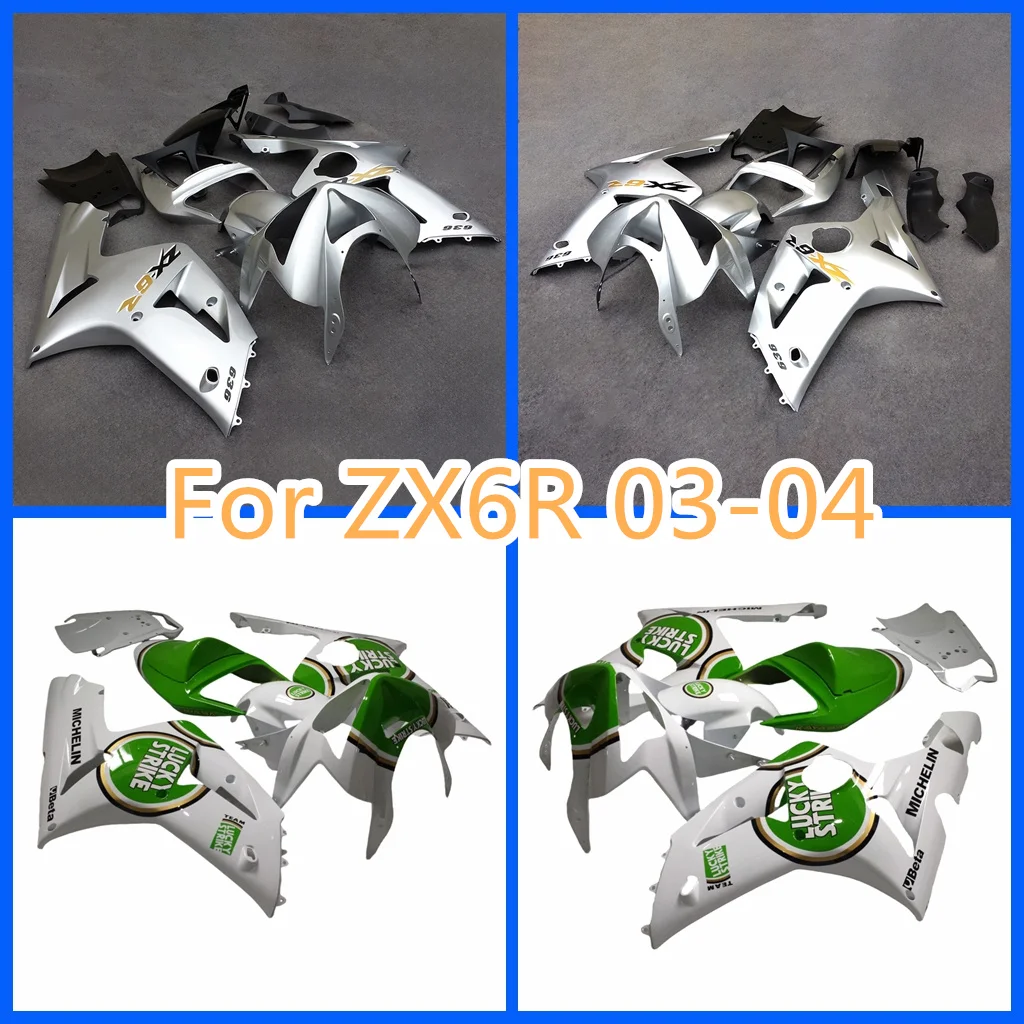 for Kawasaki Ninja ZX-6R 2003 2004 03 04 ZX6R ZX 6R Motorcycle Fairing Kit ABS Plastic Sportbike Body Repair Bodykit
for Kawasaki Ninja ZX-6R 2003 2004 03 04 ZX6R ZX 6R Motorcycle Fairing Kit ABS Plastic Sportbike Body Repair Bodykit