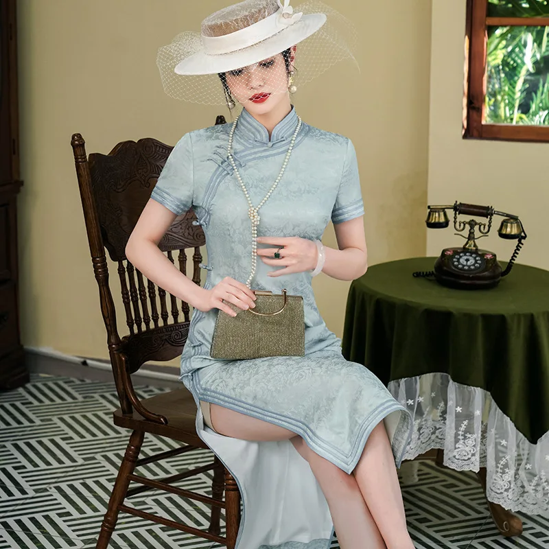 Высококачественное платье Cheongsam Qipao из натурального шелка 2024, новое женское длинное платье с улучшенным темпераментом
Высококачественное платье Cheongsam Qipao из натурального шелка 2024, новое женское длинное платье с улучшенным темпераментом