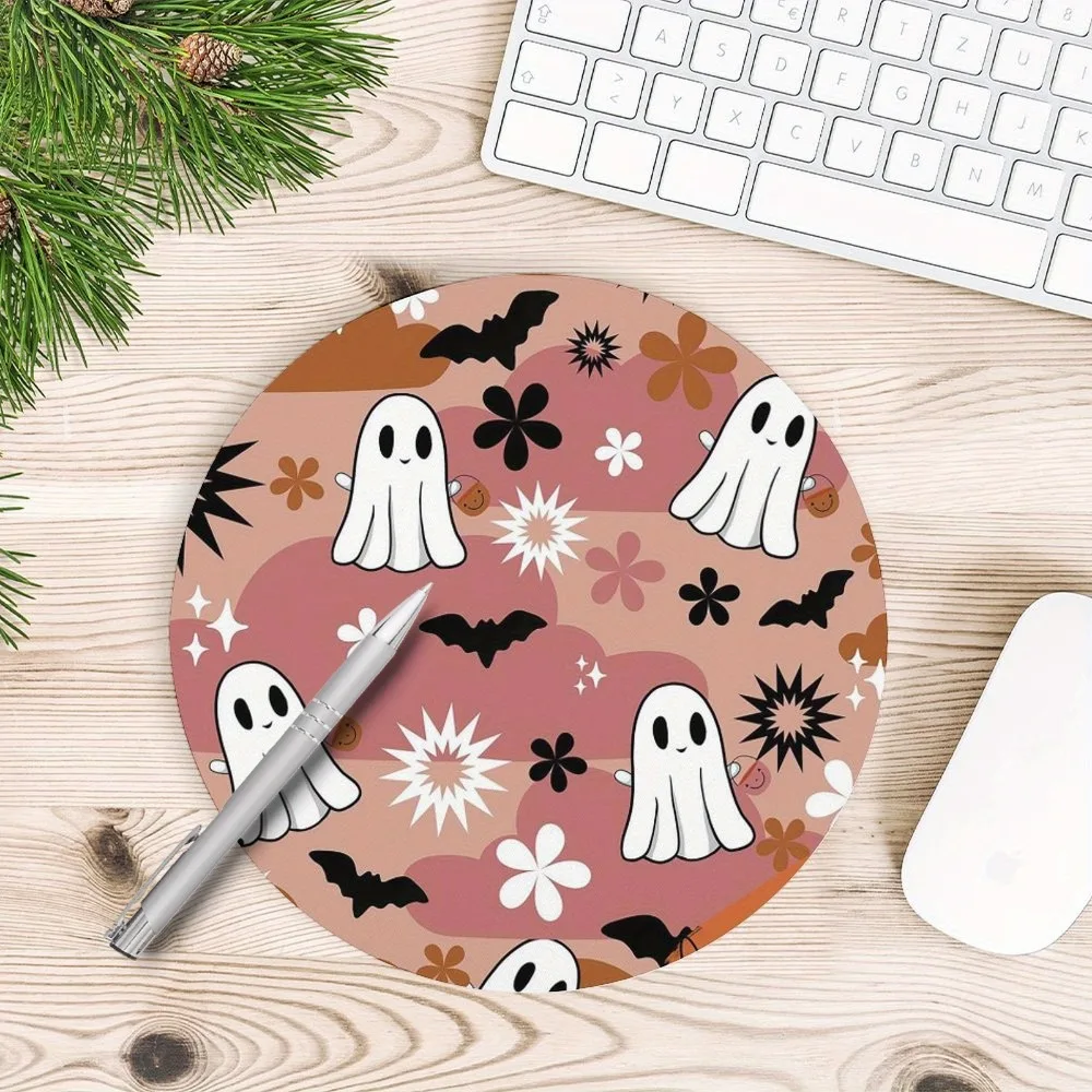 Круглый коврик для мыши на тему Хэллоуина, противоскользящие резиновые портативные офисные настольные коврики, аксессуары для ноутбуков и ПК
Круглый коврик для мыши на тему Хэллоуина, противоскользящие резиновые портативные офисные настольные коврики, аксессуары для ноутбуков и ПК