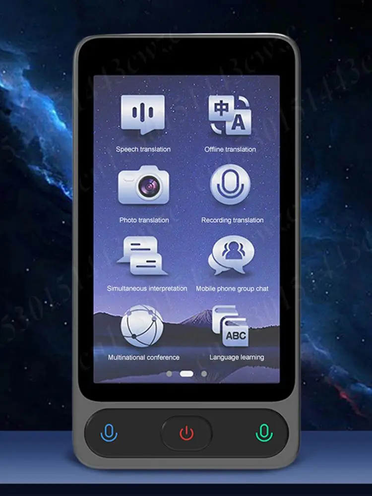 Real Time Translation Device 138 Languages 3.97inch Touch Screen Two-Way Language Translator Voice Translator for Foreign Travel
Real Time Translation Device 138 Languages 3.97inch Touch Screen Two-Way Language Translator Voice Translator for Foreign Travel