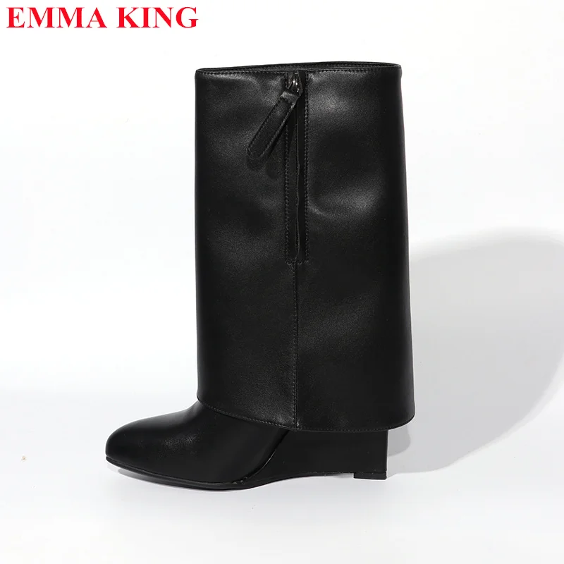 2023 Spring Fall Wedges Ankle Boots For Women Black Pointed Toe Knight Boots Short Pants Boots Zippers High Heels Shoes Woman
2023 Spring Fall Wedges Ankle Boots For Women Black Pointed Toe Knight Boots Short Pants Boots Zippers High Heels Shoes Woman