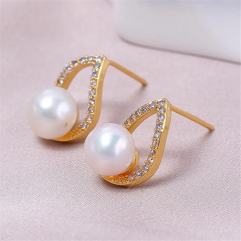 14K Gold Plated Brass Metal Post Earring Studs Stud Earrings Posts For DIY Pearl Earring Making Accessories
14K Gold Plated Brass Metal Post Earring Studs Stud Earrings Posts For DIY Pearl Earring Making Accessories