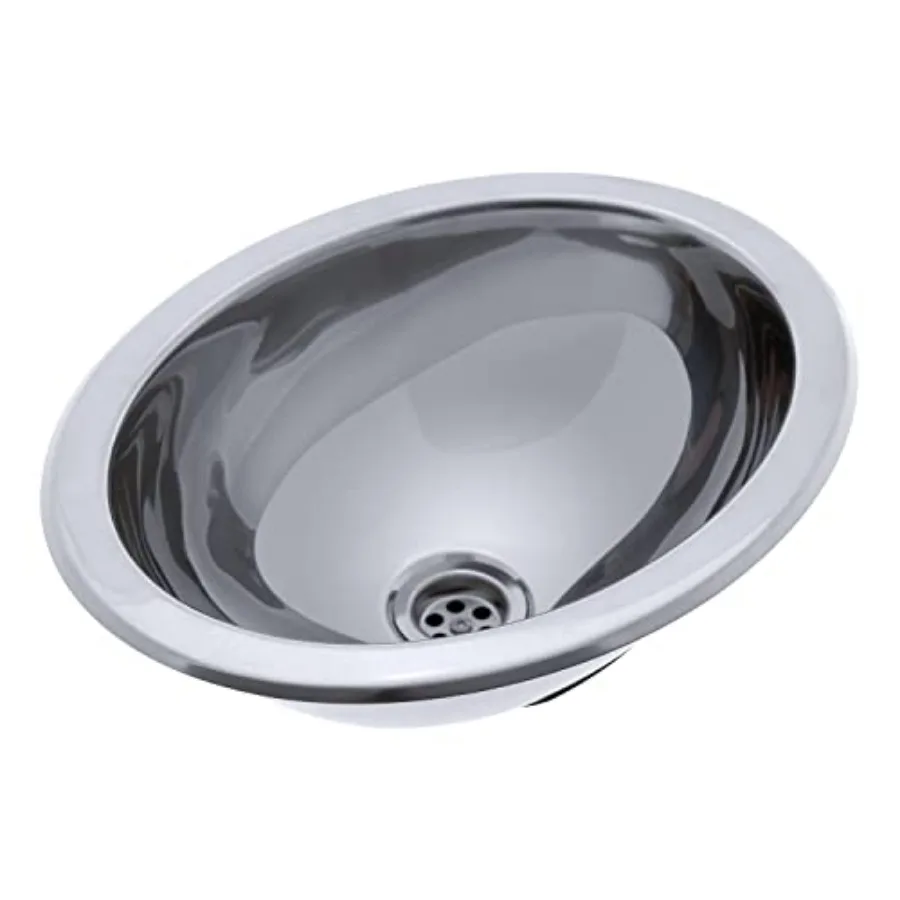 AMBASSADOR MARINE GRADE Oval 304 Stainless Steel Sink for Boat RV Camper Ideal for Galley/Kitchen Head/Bathroom Applications Ul
AMBASSADOR MARINE GRADE Oval 304 Stainless Steel Sink for Boat RV Camper Ideal for Galley/Kitchen Head/Bathroom Applications Ul