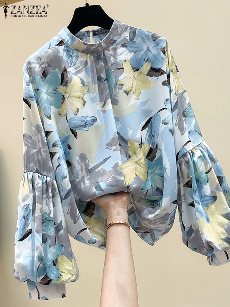 ZANZEA 2025 Women Floral Printed Blouse Vintage Long Lantern Sleeve Tops Elegant Office Lady Casual Loose Stand Collar Tunics
ZANZEA 2025 Women Floral Printed Blouse Vintage Long Lantern Sleeve Tops Elegant Office Lady Casual Loose Stand Collar Tunics