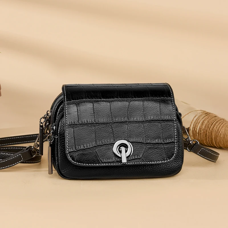 100% Genuine Leather Cowhide Women's Shoulder Bags Ladies Handbags Crossbody Bag Top Quality Commuting Messenger Bag Sac A Main
100% Genuine Leather Cowhide Women's Shoulder Bags Ladies Handbags Crossbody Bag Top Quality Commuting Messenger Bag Sac A Main