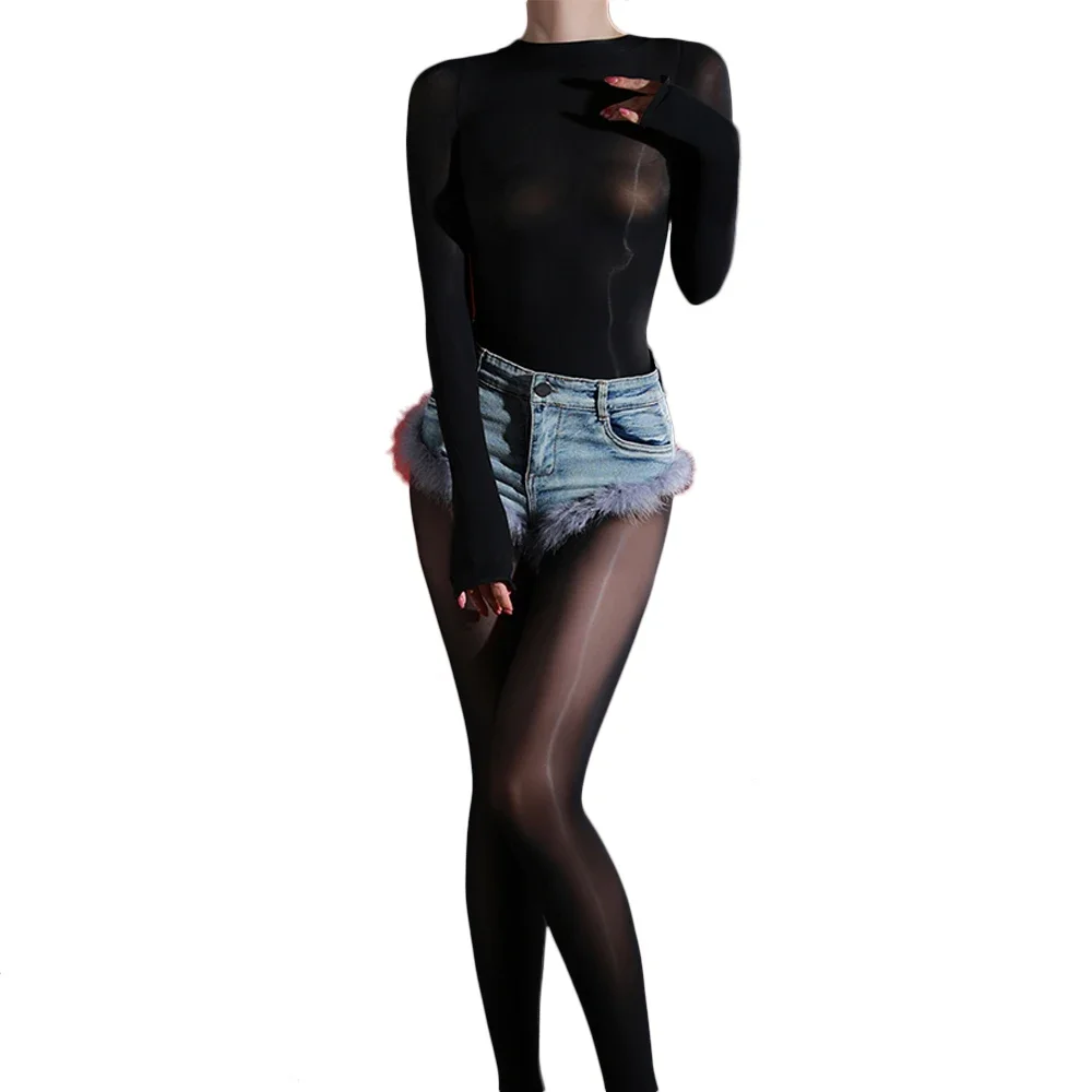 Fashion Women 100KG Plus Size Slim Bodysuit Oil Glossy Shiny Elastic Tights Open Crotch Yoga Shaping Jumpsuit Maid Leotard
Fashion Women 100KG Plus Size Slim Bodysuit Oil Glossy Shiny Elastic Tights Open Crotch Yoga Shaping Jumpsuit Maid Leotard