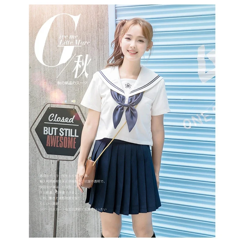 COSda@Summer Japanese JK School Uniform Sets for Girls Sakura Pattern High School Sailor Suit Novelty Clothing XXL Size Availabl
COSda@Summer Japanese JK School Uniform Sets for Girls Sakura Pattern High School Sailor Suit Novelty Clothing XXL Size Availabl
