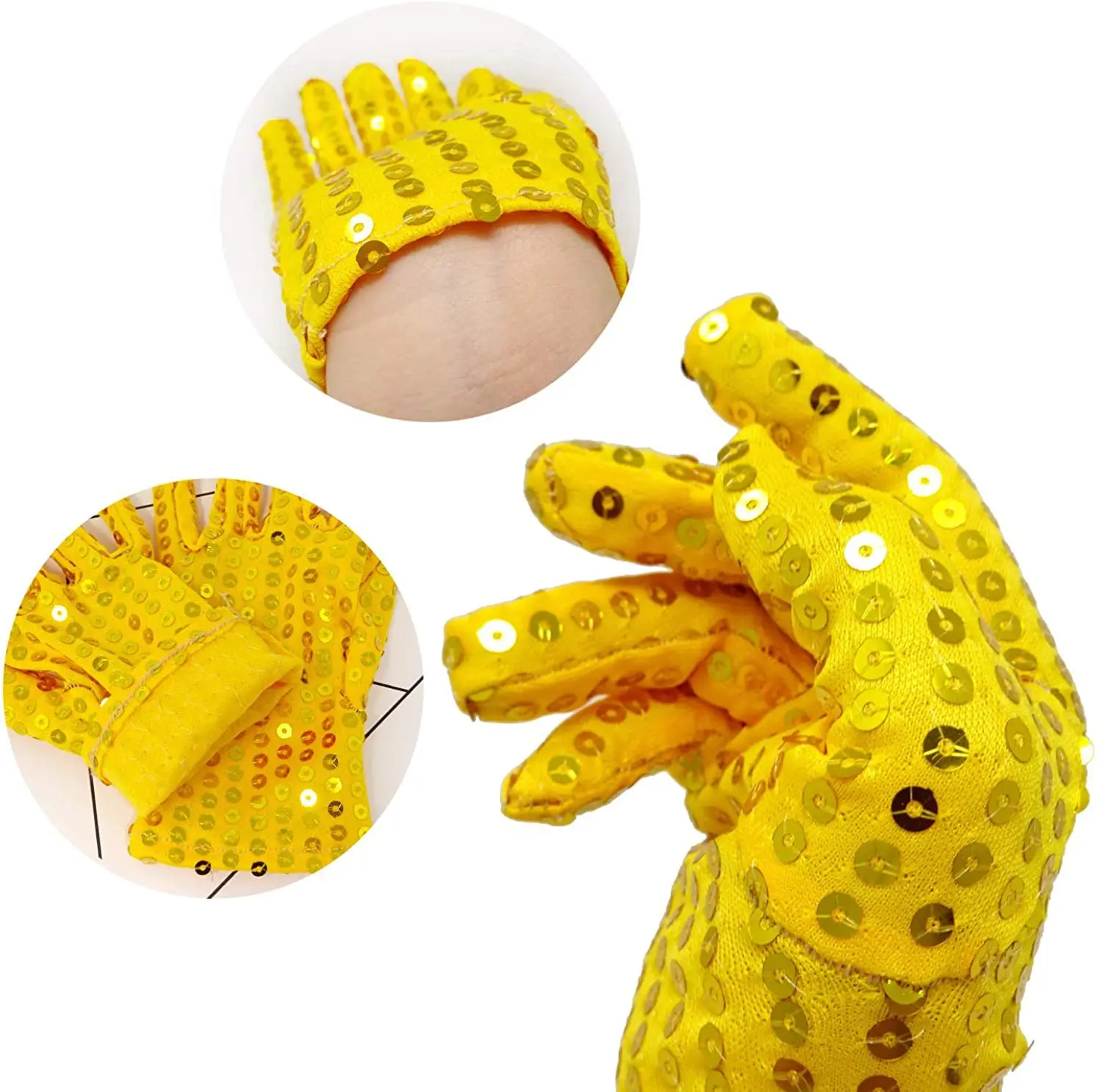 Sequin Gloves Adult Sparkling Dance Gloves Stage Performance Costume Accessories Michael Jackson Disco Party Show Night Club
Sequin Gloves Adult Sparkling Dance Gloves Stage Performance Costume Accessories Michael Jackson Disco Party Show Night Club