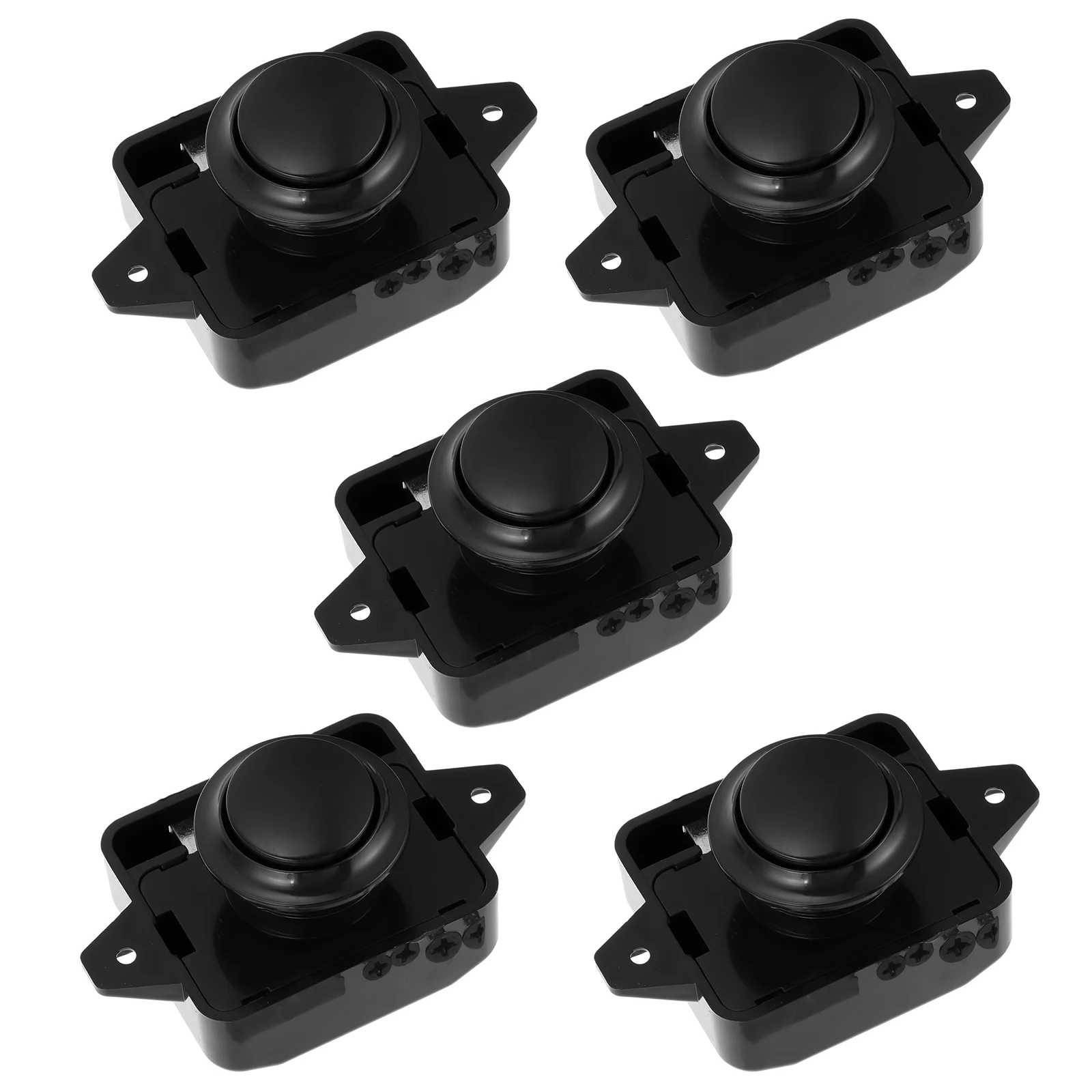 5pcs Black Push Button Switch Lock Cabinet Door Catch Handle Knob Latch Cupboard Bolt for RV Motorhome Furniture Drawer
5pcs Black Push Button Switch Lock Cabinet Door Catch Handle Knob Latch Cupboard Bolt for RV Motorhome Furniture Drawer