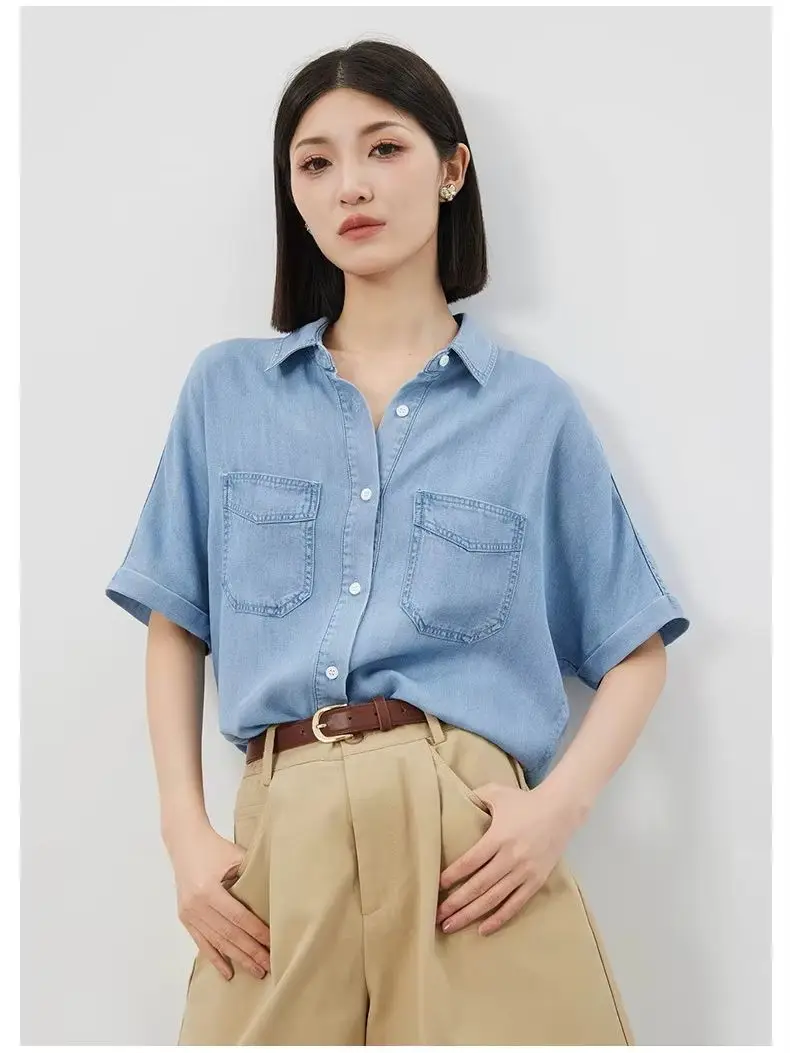 T-shirt Women's Top Polo Neck Bow Embroidered Pleated Waist-cinching Slimming Short-sleeved Women's T-shirt Top Summer
T-shirt Women's Top Polo Neck Bow Embroidered Pleated Waist-cinching Slimming Short-sleeved Women's T-shirt Top Summer