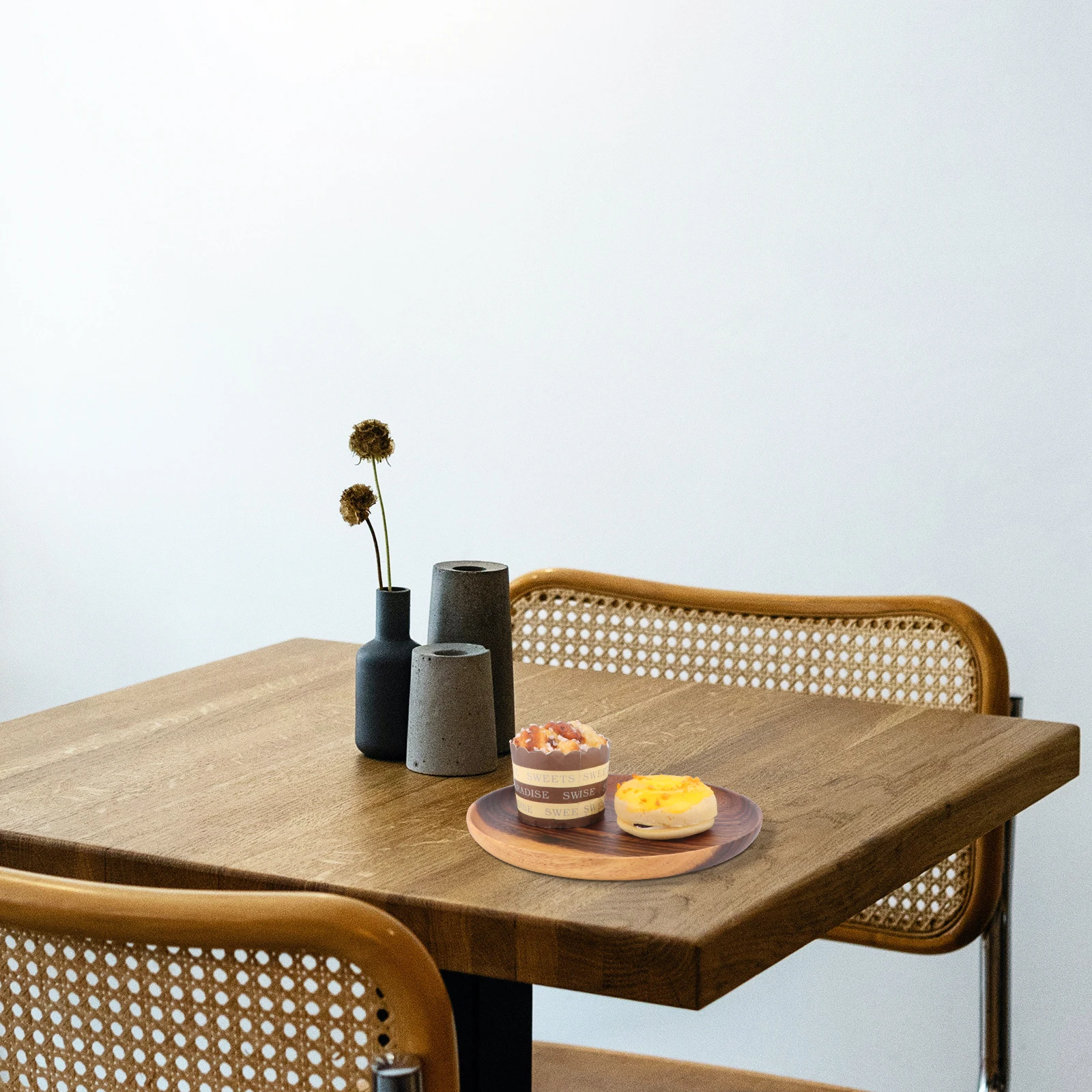 Wooden Tray Round Fruit Plate Decorative Tableware Service Food Household Kitchen Dining Room Cake Bread Display
Wooden Tray Round Fruit Plate Decorative Tableware Service Food Household Kitchen Dining Room Cake Bread Display