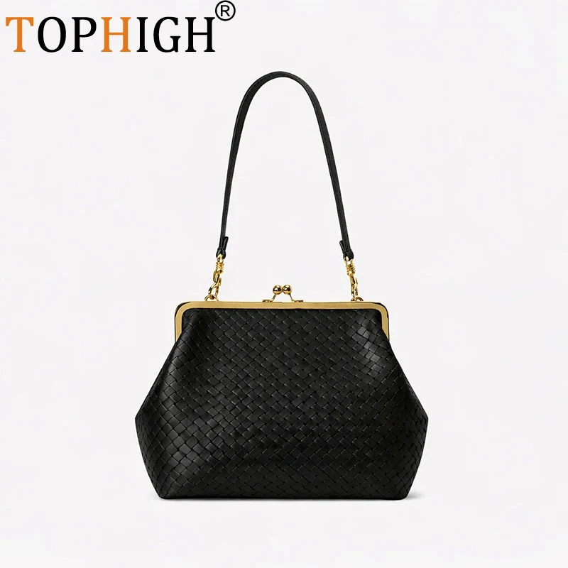 TOPHIGH Fashion Luxury Designer KissLock Evening Bag For Women Large Capacity Shell Handbags 2026 New In Cluth Shoulder Bag
TOPHIGH Fashion Luxury Designer KissLock Evening Bag For Women Large Capacity Shell Handbags 2026 New In Cluth Shoulder Bag