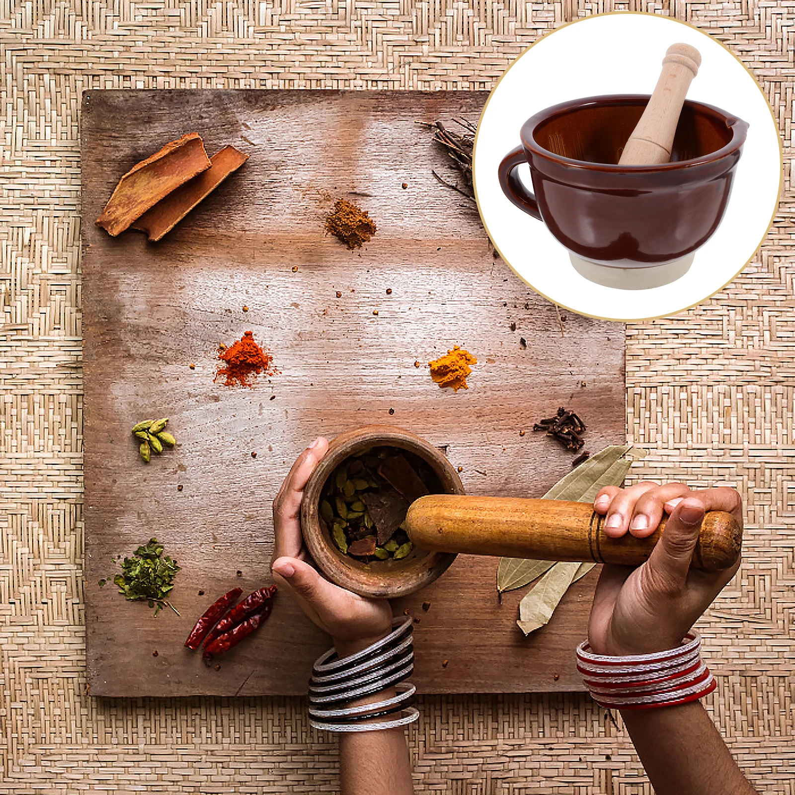 1 set 1 Set Ceramic Garlic Grinder Bowl Eco-Friendly Manual Crushing Jar For Garlic Paste Rosemary Powder Kitchen Gadget Simple
1 set 1 Set Ceramic Garlic Grinder Bowl Eco-Friendly Manual Crushing Jar For Garlic Paste Rosemary Powder Kitchen Gadget Simple