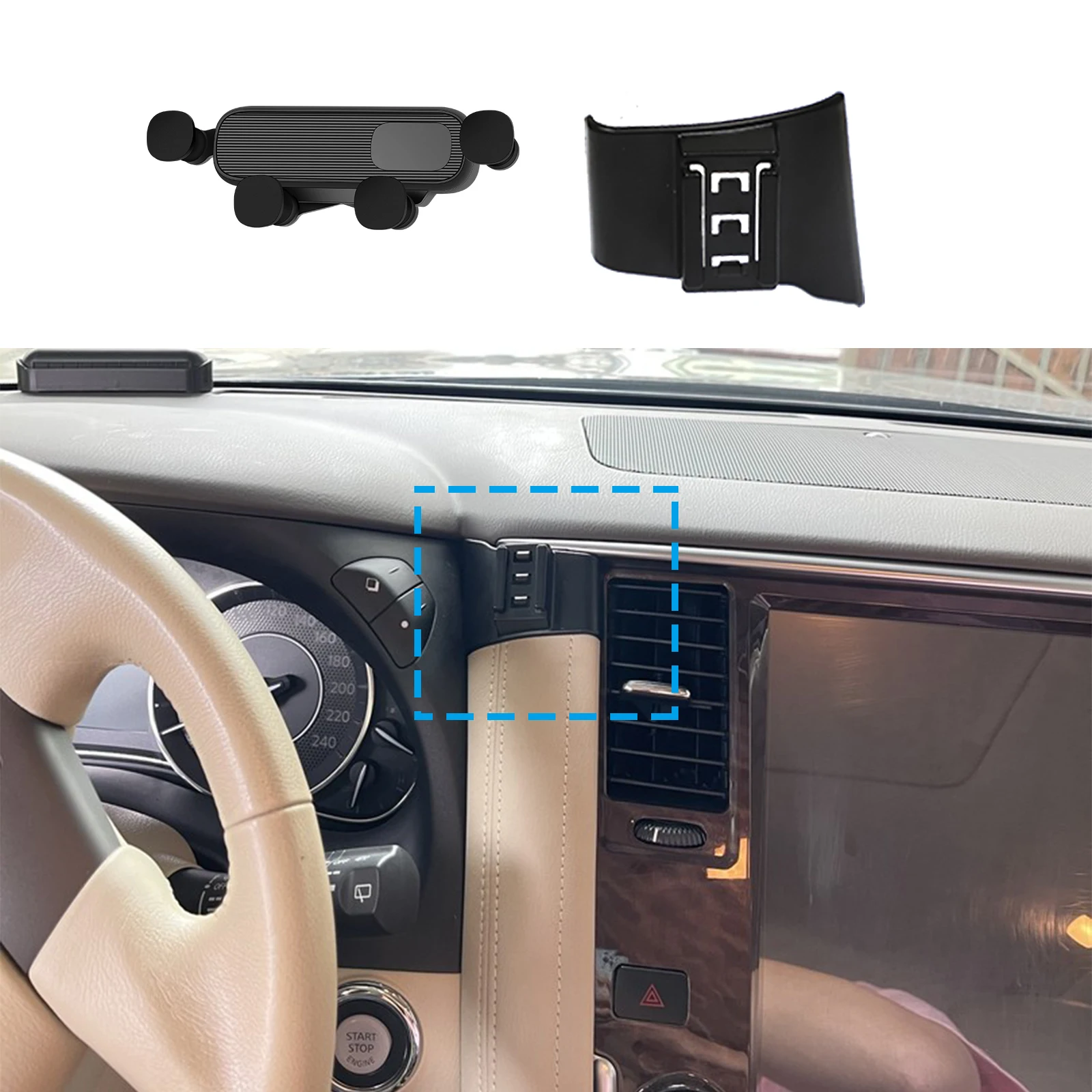 for Nissan Patrol Y62 2012-2015 2016-2018 2019 2020 2021 Car Mobile Phone Holder Accessories Stand Auto GPS Bracket Navigation
for Nissan Patrol Y62 2012-2015 2016-2018 2019 2020 2021 Car Mobile Phone Holder Accessories Stand Auto GPS Bracket Navigation