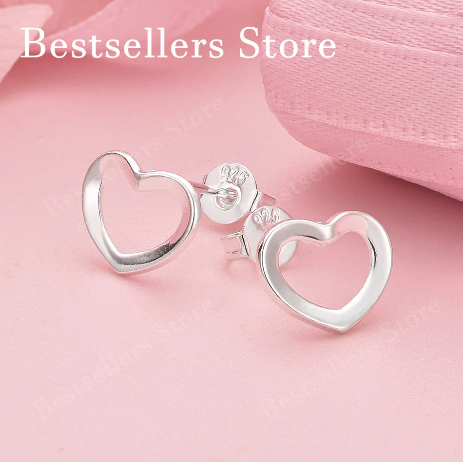 Exquisite 925 Sterling Silver Openwork Heart-Shaped Earrings, Fashionable Women's Party Wedding Gift Accessories
Exquisite 925 Sterling Silver Openwork Heart-Shaped Earrings, Fashionable Women's Party Wedding Gift Accessories