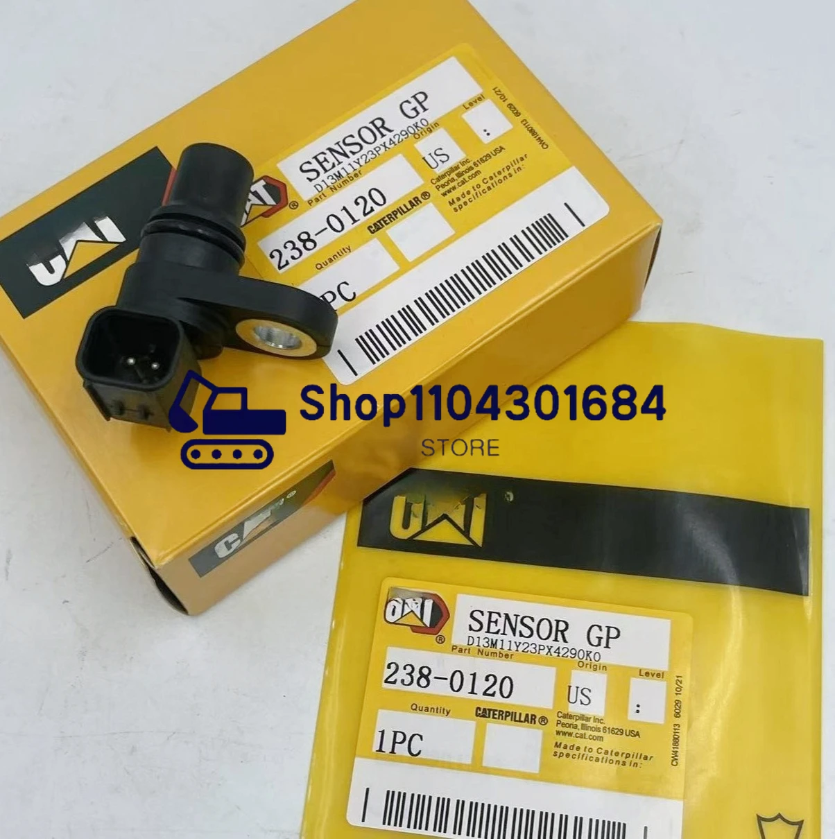 1pc New Speed Sensor D16M07Y14PR200 238-0120 2380120 For Caterpillars 312D 320D 320E 324E 450E
1pc New Speed Sensor D16M07Y14PR200 238-0120 2380120 For Caterpillars 312D 320D 320E 324E 450E