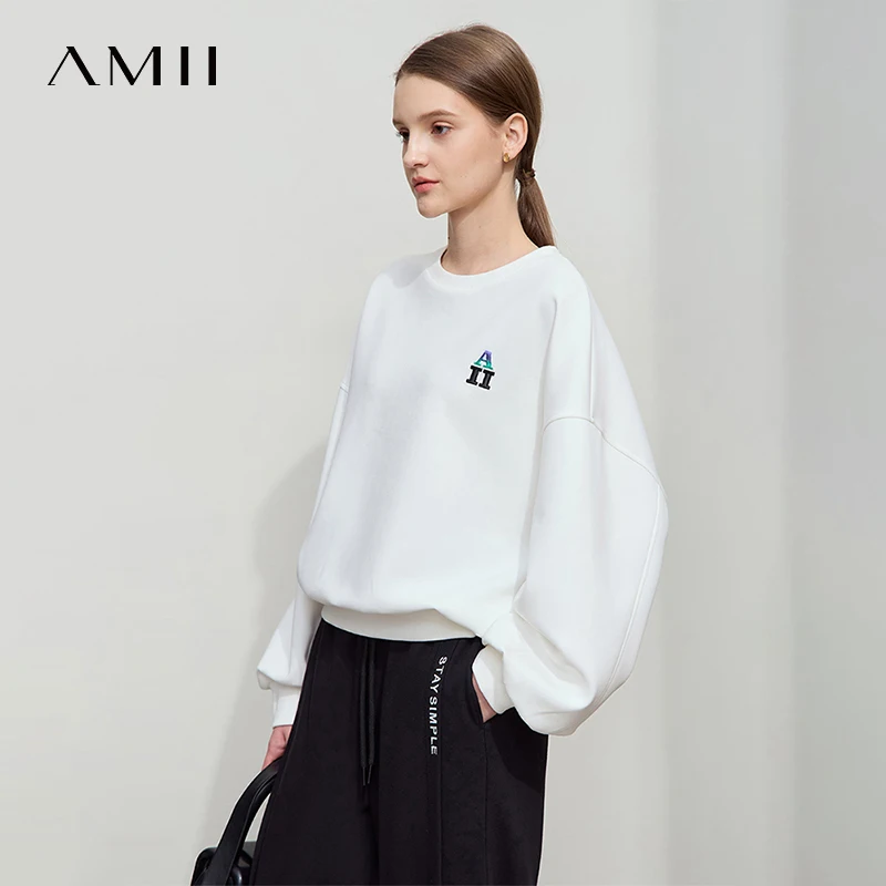 Женские толстовки Amii, осень 2021, вязаные толстовки с круглым вырезом и длинными рукавами для женщин, свободные повседневные пуловеры с вышивкой, топ 12511015
Женские толстовки Amii, осень 2021, вязаные толстовки с круглым вырезом и длинными рукавами для женщин, свободные повседневные пуловеры с вышивкой, топ 12511015