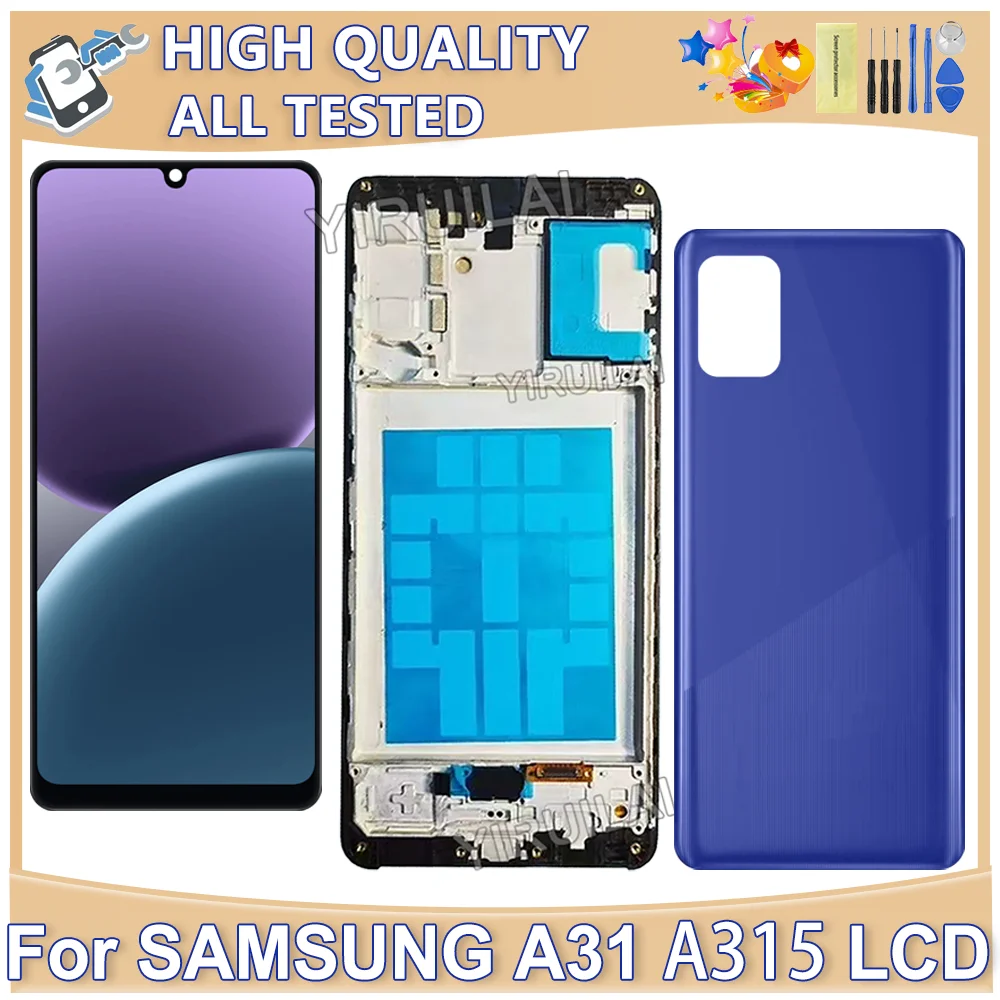 6,4 "TFT для Samsung Galaxy A31 A315 ЖК-дисплей с цифровым преобразователем сенсорного экрана в сборе для Samsung SM-A315F A315F/DS A315G ЖК-дисплей
6,4 "TFT для Samsung Galaxy A31 A315 ЖК-дисплей с цифровым преобразователем сенсорного экрана в сборе для Samsung SM-A315F A315F/DS A315G ЖК-дисплей