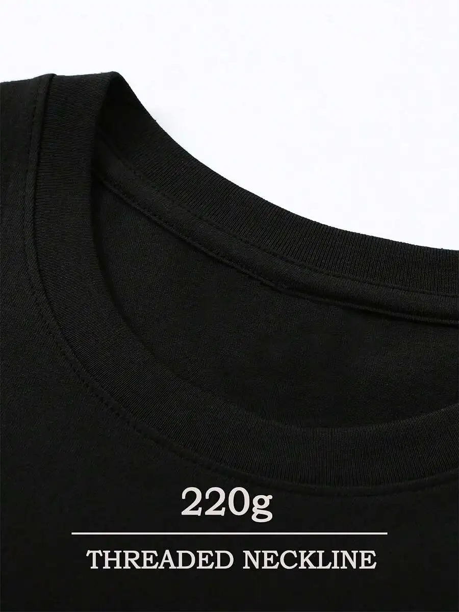 220g 100% Cotton Crew Neck Short Sleeve T-Shirt For Adults Print Design Casual Fit
220g 100% Cotton Crew Neck Short Sleeve T-Shirt For Adults Print Design Casual Fit