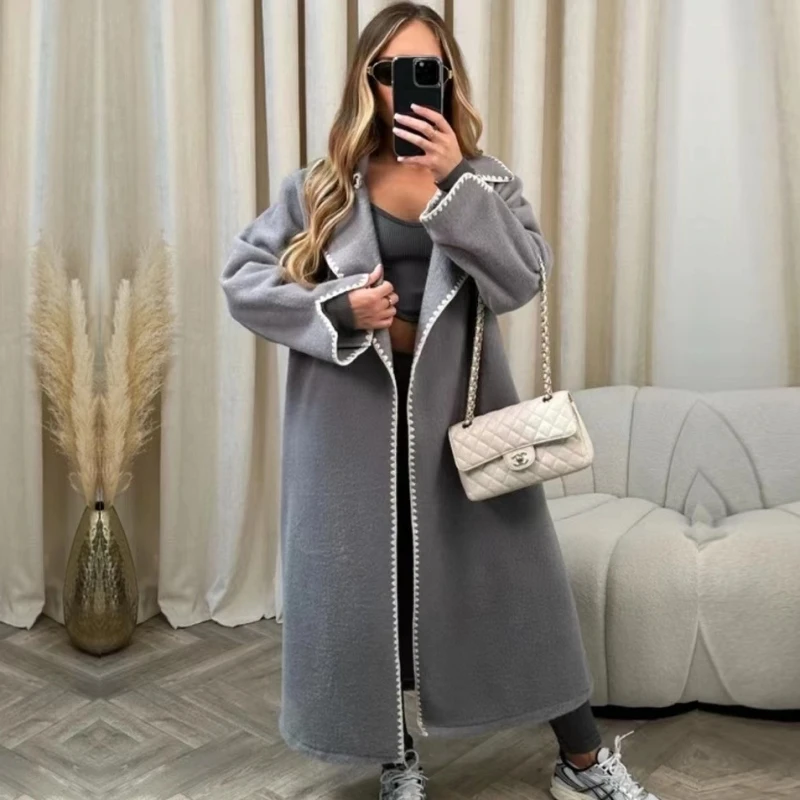 Autumn Winter Women Fashion Oversized Bomber Wool Blends Jacket Coat Long Sleeve Solid Color Female Outerwear Chic Tops
Autumn Winter Women Fashion Oversized Bomber Wool Blends Jacket Coat Long Sleeve Solid Color Female Outerwear Chic Tops