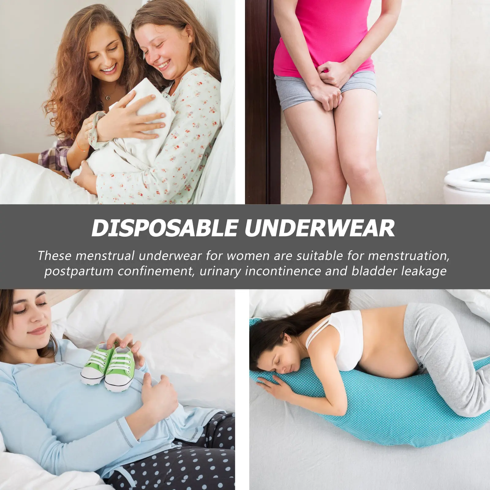20Pcs Postpartum Disposable High Waist Period Panties Flexible Comfortable Moisture Absorbing Women Disposable Pants Travel
20Pcs Postpartum Disposable High Waist Period Panties Flexible Comfortable Moisture Absorbing Women Disposable Pants Travel