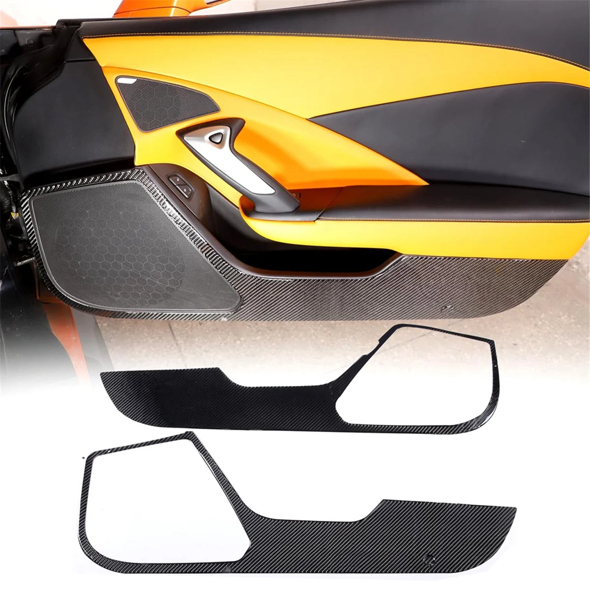 For Corvette C7 2014-2019 Soft Carbon Fiber Car Door Anti Kick Mat Sticker Trim Door Panel Protection Accessories
For Corvette C7 2014-2019 Soft Carbon Fiber Car Door Anti Kick Mat Sticker Trim Door Panel Protection Accessories