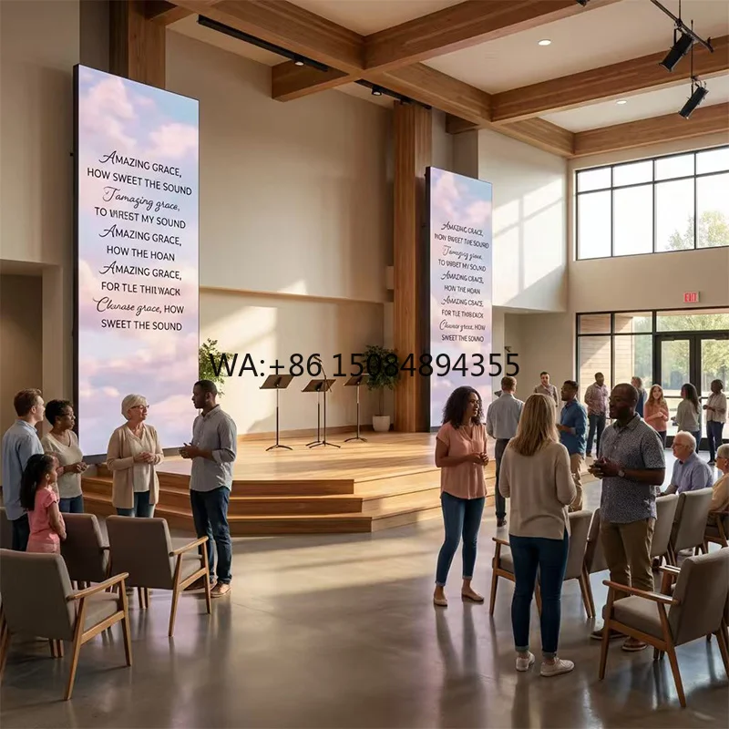 High Refresh Rate Church Worship LED Display Indoor P2.0/P2.5/P3 Front Maintenance Seamless Splicing Sanctuary Stage Video Wall
High Refresh Rate Church Worship LED Display Indoor P2.0/P2.5/P3 Front Maintenance Seamless Splicing Sanctuary Stage Video Wall