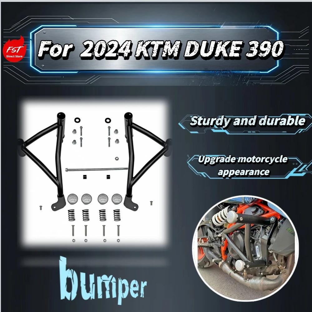 For 2024 KTM 390 Duke Crash Bar Bumper Double Head Anti-fall Anti-collision Carbon Steel Guard Moto Mod Accessories
For 2024 KTM 390 Duke Crash Bar Bumper Double Head Anti-fall Anti-collision Carbon Steel Guard Moto Mod Accessories