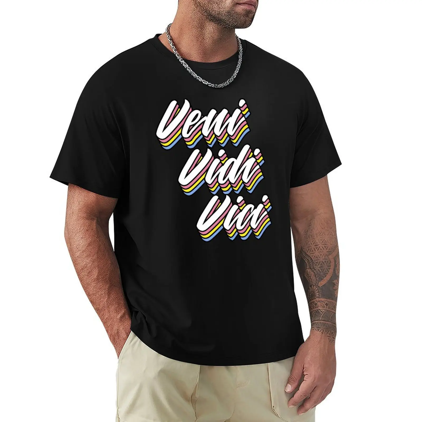 Veni Vidi Vici - Pop Latin T-Shirt Plus Size Street Style Tee
Veni Vidi Vici - Pop Latin T-Shirt Plus Size Street Style Tee