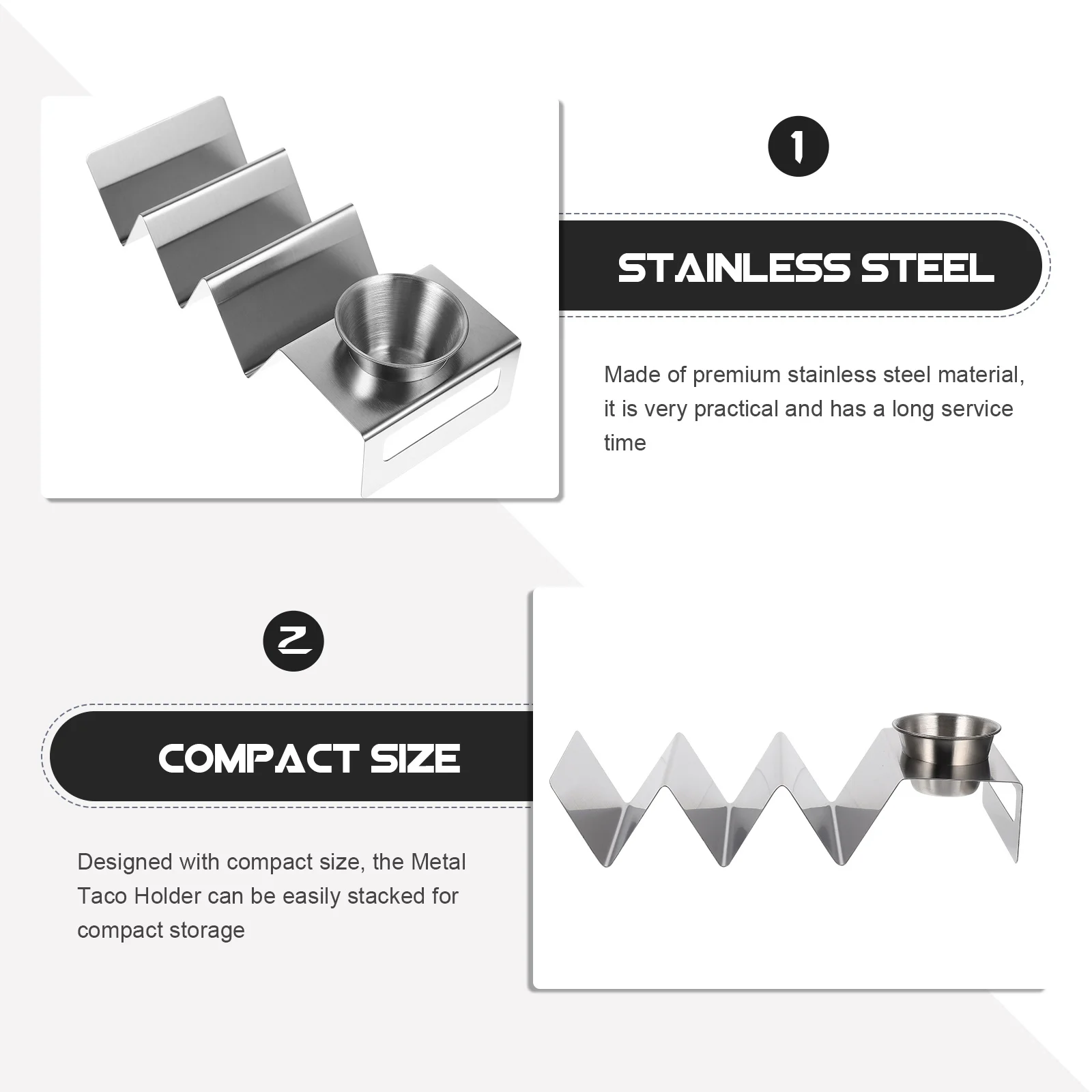 W-Shaped Stainless Steel Taco Rack Metal Pancake Stand Burrito Holder Thickened Material Easy Cleaning Long Service 
W-Shaped Stainless Steel Taco Rack Metal Pancake Stand Burrito Holder Thickened Material Easy Cleaning Long Service