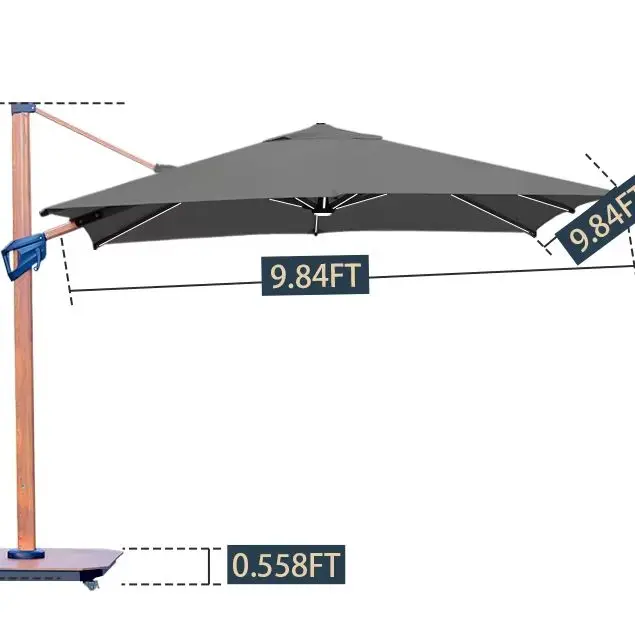 4*3M Modern Roman Umbrella, Aluminum Alloy Outdoor Parasol, Leisure Sunshade for Garden and Resort
4*3M Modern Roman Umbrella, Aluminum Alloy Outdoor Parasol, Leisure Sunshade for Garden and Resort