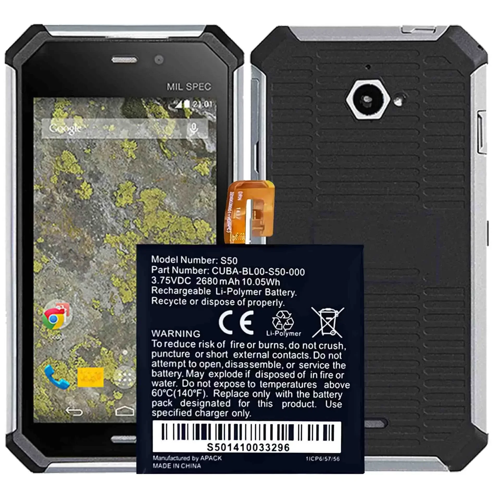 S50 High Quality Replacement Battery For CAT Built-in Large Capacity 2680mAh Lithium Latest Lithium Internal Batteries
S50 High Quality Replacement Battery For CAT Built-in Large Capacity 2680mAh Lithium Latest Lithium Internal Batteries