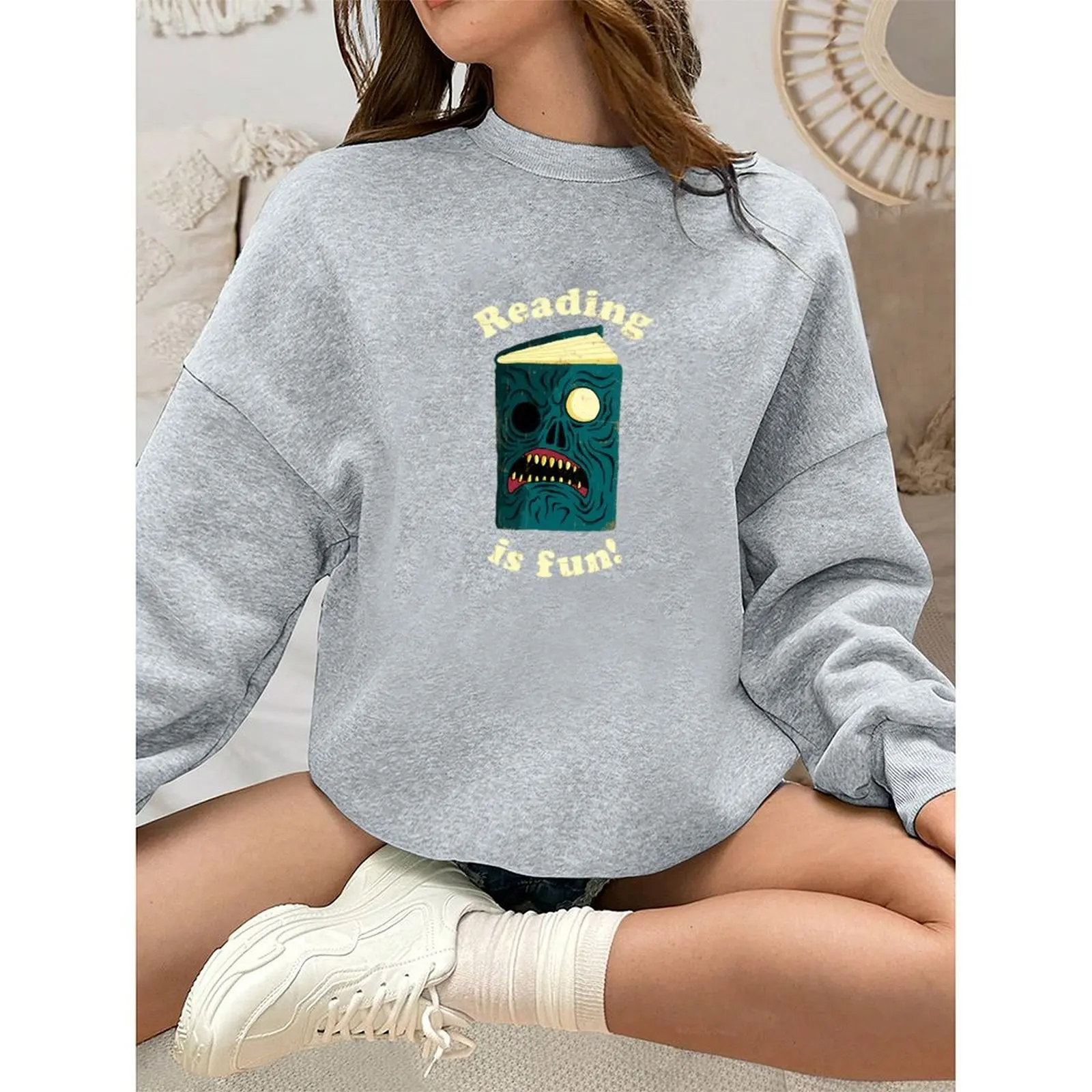 Womens Sweater Winter Casual Printed Sports Pullovers Comfortable Velvet Long Sleeve Sweater Winter Woman Clothes 2025
Womens Sweater Winter Casual Printed Sports Pullovers Comfortable Velvet Long Sleeve Sweater Winter Woman Clothes 2025