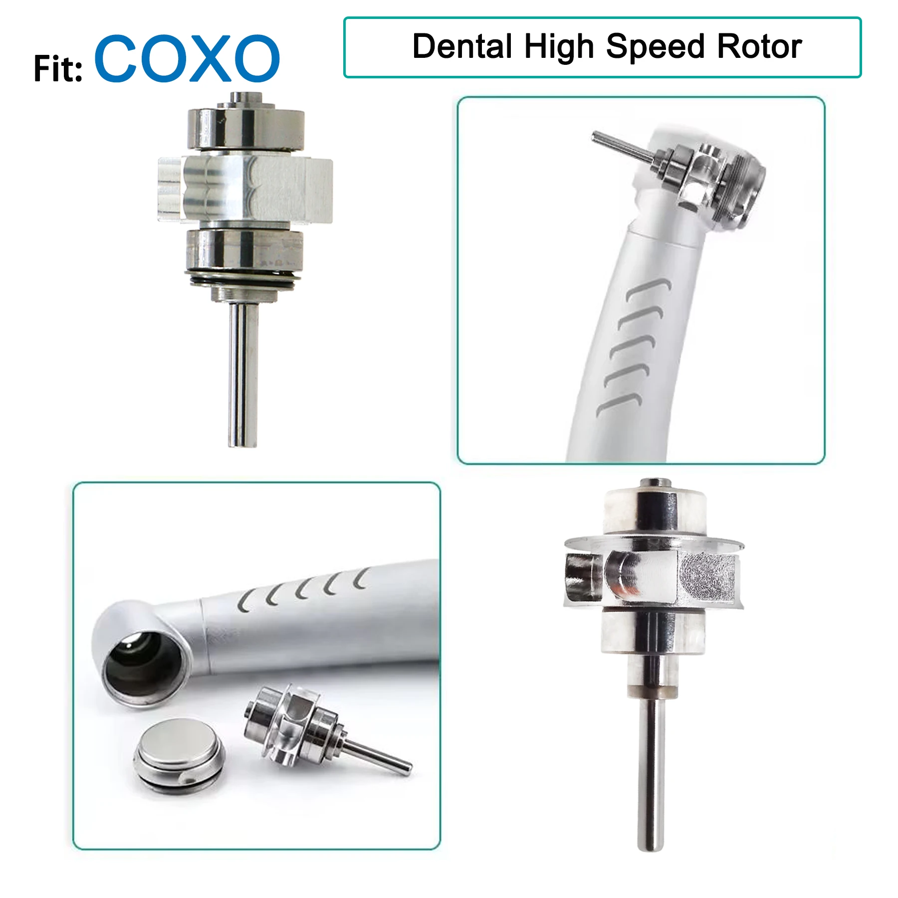 Dental Turbine Cartridge Air Rotor High-Speed Handpiece with Standard Wrench Push Button for COXO Dentistry Accessories
Dental Turbine Cartridge Air Rotor High-Speed Handpiece with Standard Wrench Push Button for COXO Dentistry Accessories