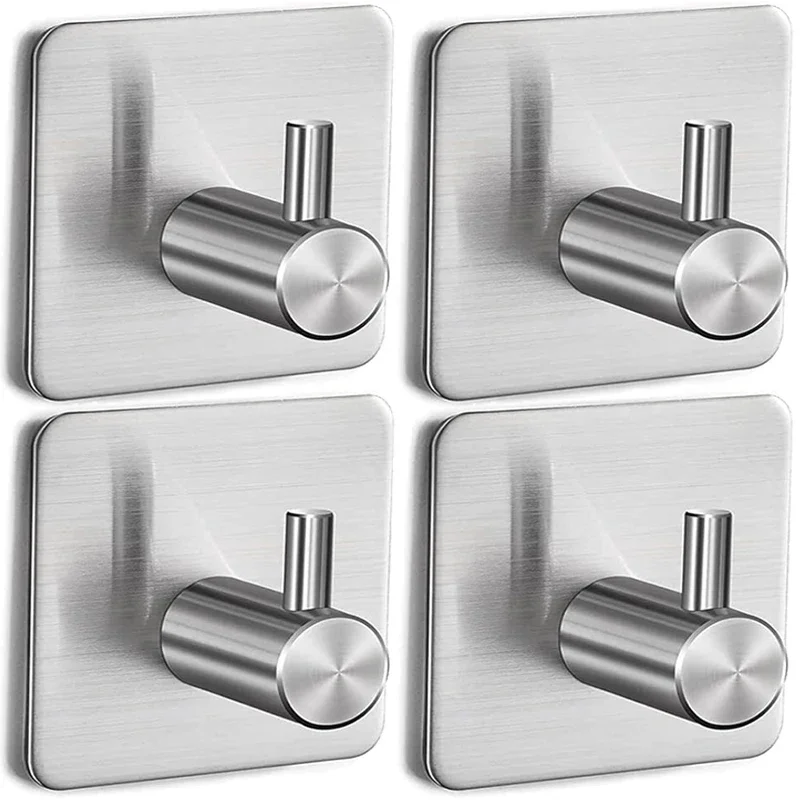 Strong Self Adhesive Hook Rack Stainless Steel Door Wall Hooks Towel Clothes Keys Hanger Home Bathroom Kitchen Storage Holders
Strong Self Adhesive Hook Rack Stainless Steel Door Wall Hooks Towel Clothes Keys Hanger Home Bathroom Kitchen Storage Holders