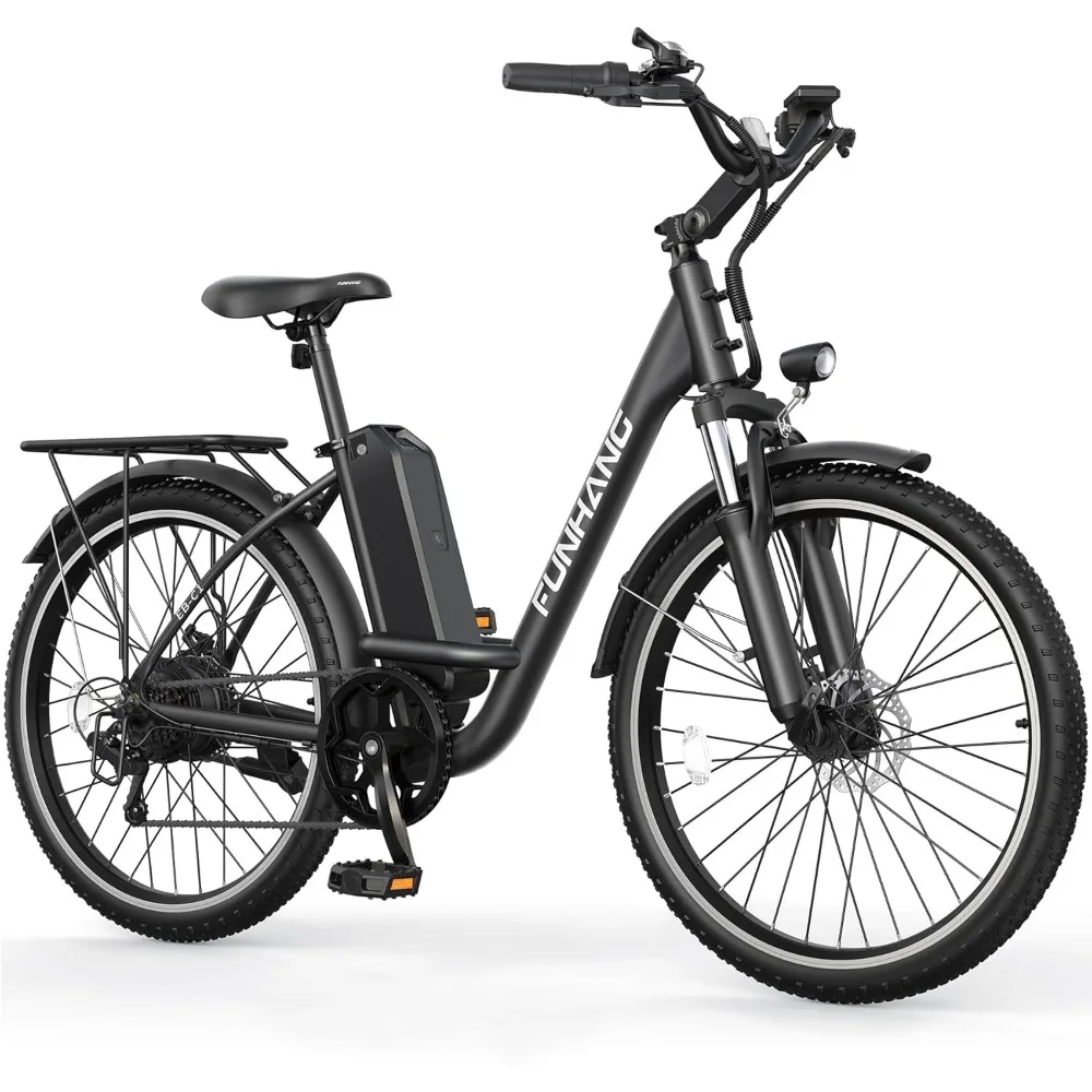 US Shipping Electric Bike for Adults 26 Inch City Cruiser 1000W Peak Motor 20MPH 50 Miles 48V Battery 7 Speed UL 2849
US Shipping Electric Bike for Adults 26 Inch City Cruiser 1000W Peak Motor 20MPH 50 Miles 48V Battery 7 Speed UL 2849
