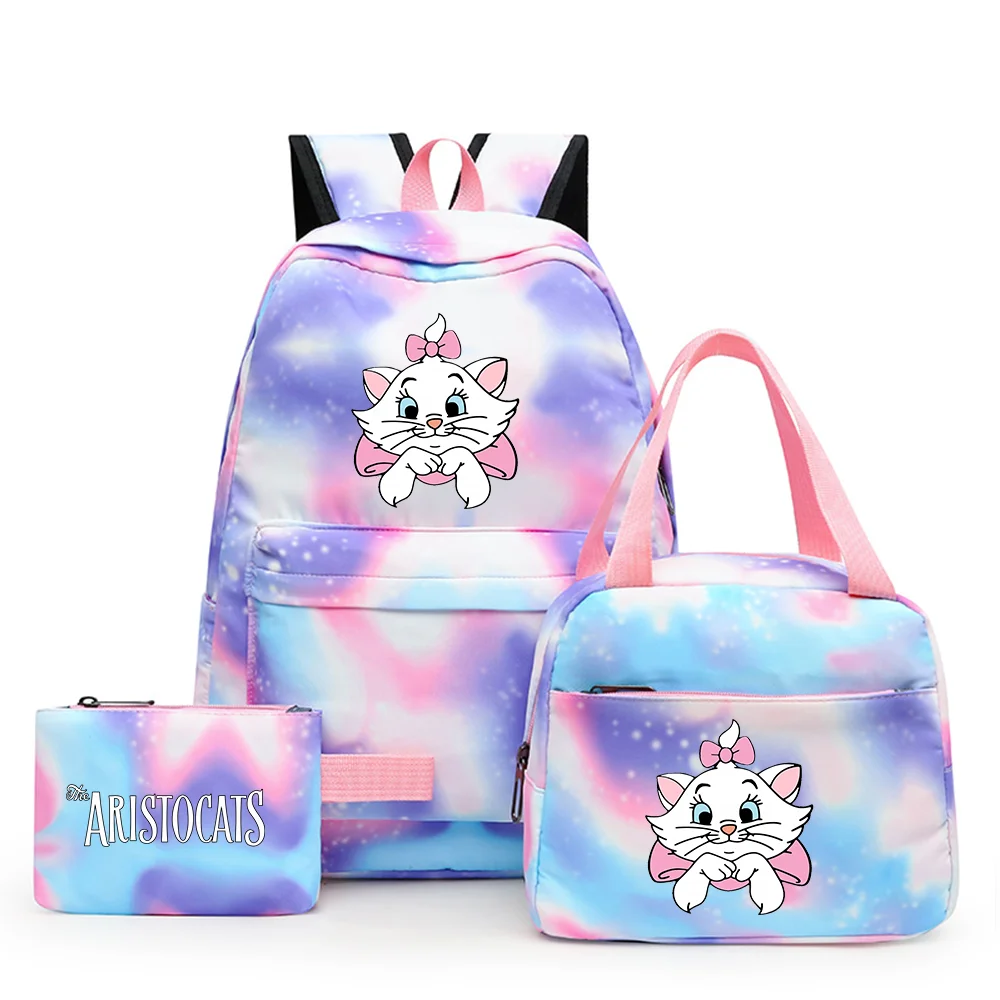 3pcs Disney The Aristocats Marie Cat Colorful Backpack with Lunch Bag Rucksack School Bags for Girls Women Teenagers Sets
3pcs Disney The Aristocats Marie Cat Colorful Backpack with Lunch Bag Rucksack School Bags for Girls Women Teenagers Sets