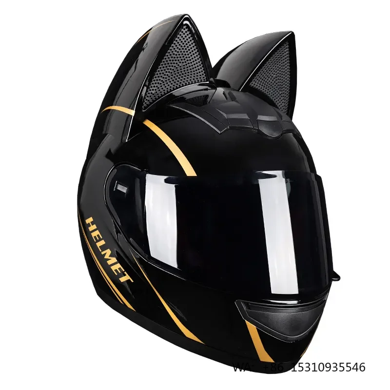 Cute Cat Ear Full Face Motorcycle Helmet Fashion Personality Anti-Collision Men Women Motocross Riding Helmet
Cute Cat Ear Full Face Motorcycle Helmet Fashion Personality Anti-Collision Men Women Motocross Riding Helmet