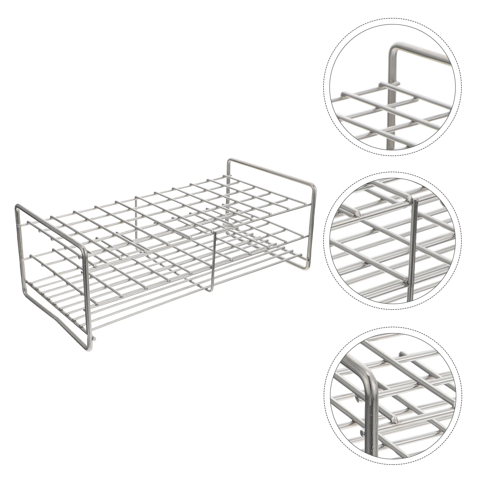 Square Hole Test Tube Rack Stainless Steel 50 Holes Scientific Tool Tube Holder Jewelry Beads Gumballs Candy
Square Hole Test Tube Rack Stainless Steel 50 Holes Scientific Tool Tube Holder Jewelry Beads Gumballs Candy